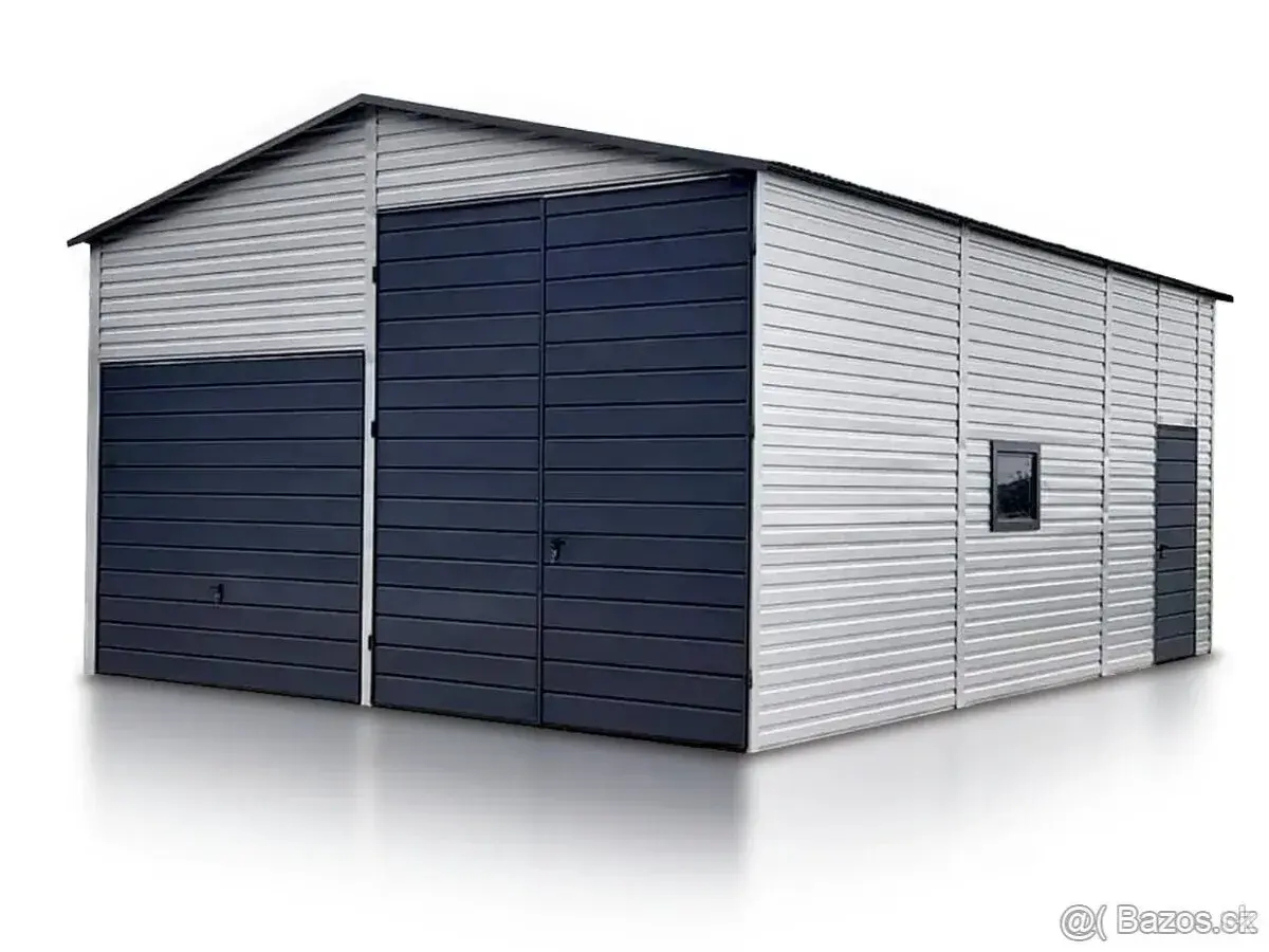 Plechová garáž 6x8m