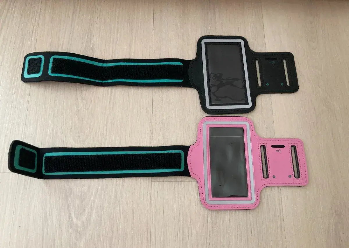 Obal na mobil na běhání/kolo apod. nový černý/růžový