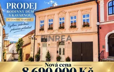 Prodej rodinného domu s kavárnou, Kadaň, ul. Žatecká