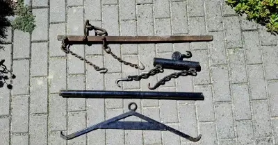 Zabíjačkové zvedáky na prase (2 ks) + rozporka