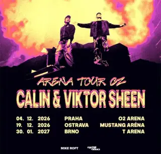 1 LÍSTEK přední řada: Calin & Viktor Sheen – Arena Tour 🎟️