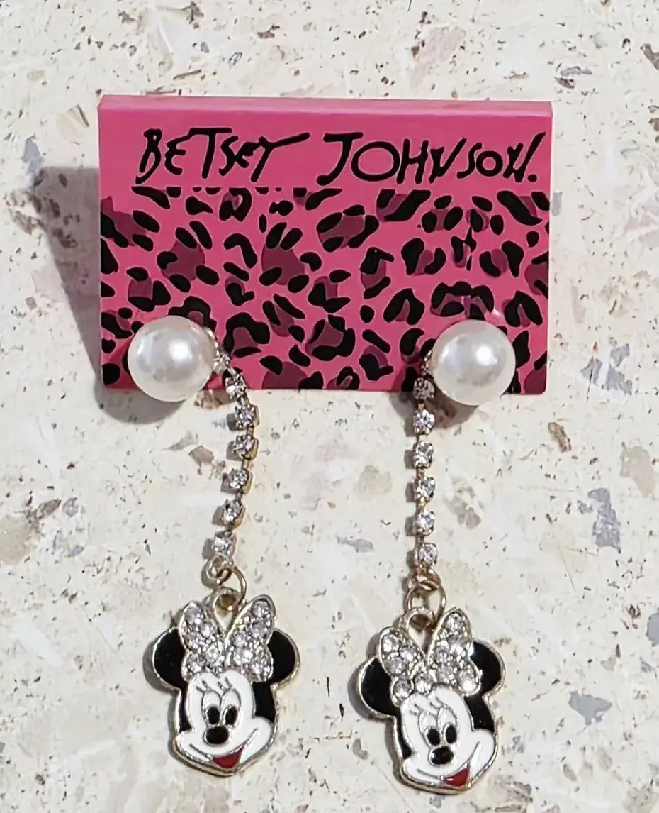 Naušnice Minnie zn. Betsey Johnson