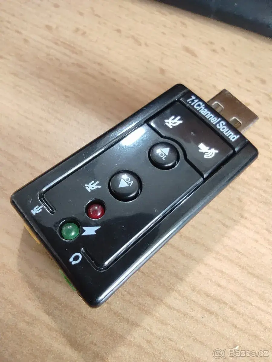 Externí 3D zvuková karta 7.1 do USB