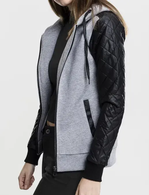 Dámská mikina na zip s kapucí Urban Classics - vel. XS