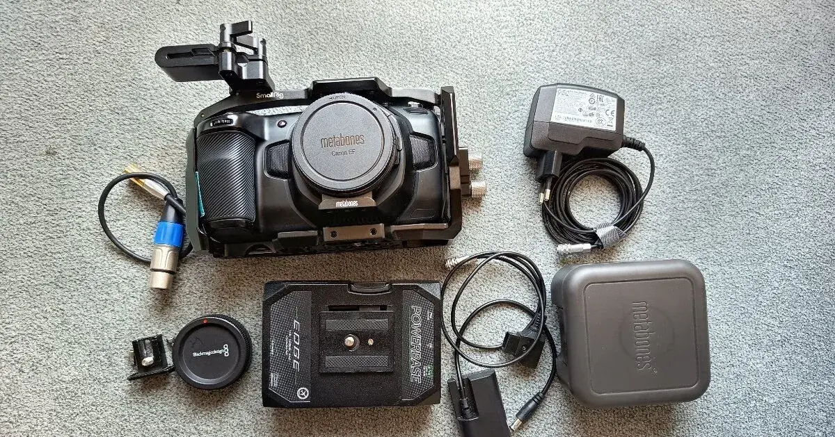 Blackmagic Pocket Cinema Camera 4K + Metabones Speed Booster