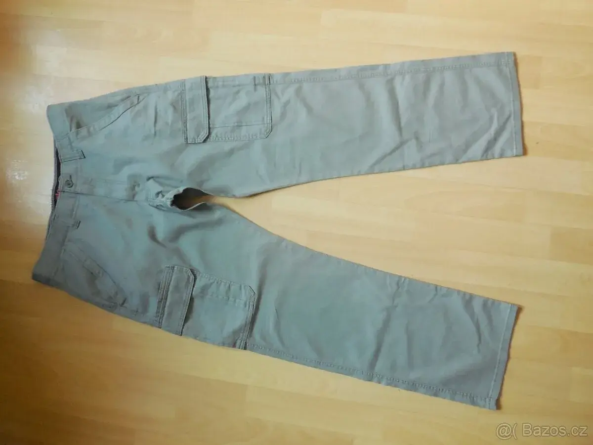 pánské Wrangler ATG khaki kalhoty kapsáče elast. 32/32 M