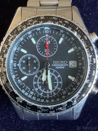 letecké hodinky SEIKO , chronograph 100