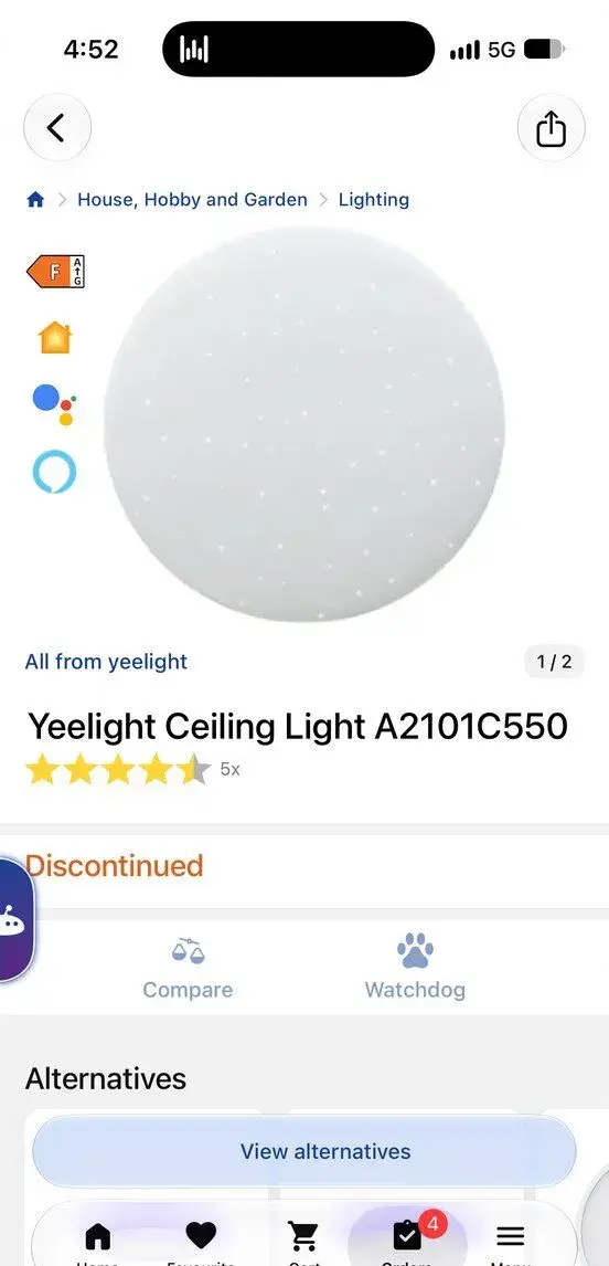 světlo Yeelight Ceiling Light A2101C550