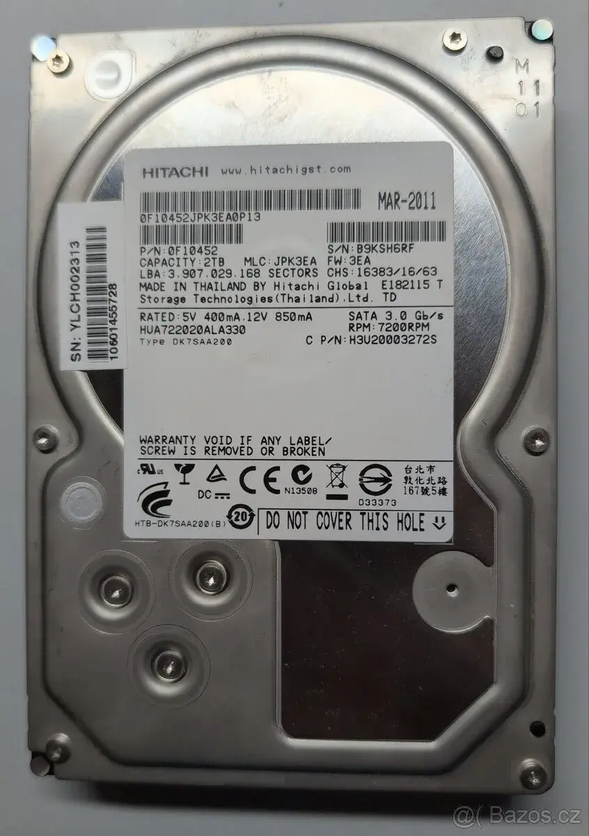 Hitachi Ultrastar 2TB - 4 kusy