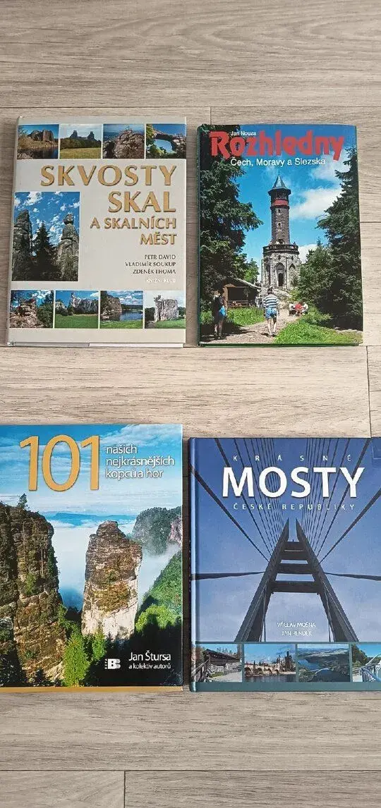 OBRÁZKOVÉ KNIHY O PLZNI, ŠUMAVĚ, ROZHLEDNY, MOSTY, PŘEHRADY,