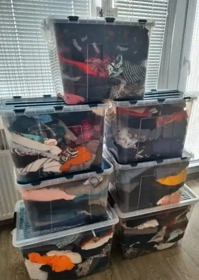 Dámské 10 kg balíky creme oblečení