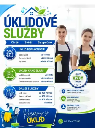 Profesionální úklidové služby pro váš domov i kancelář