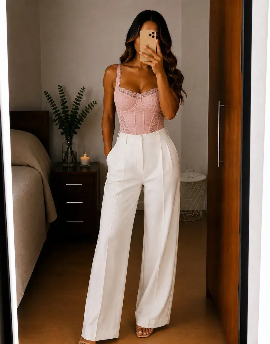 Růžový korzet Victoria's Secret