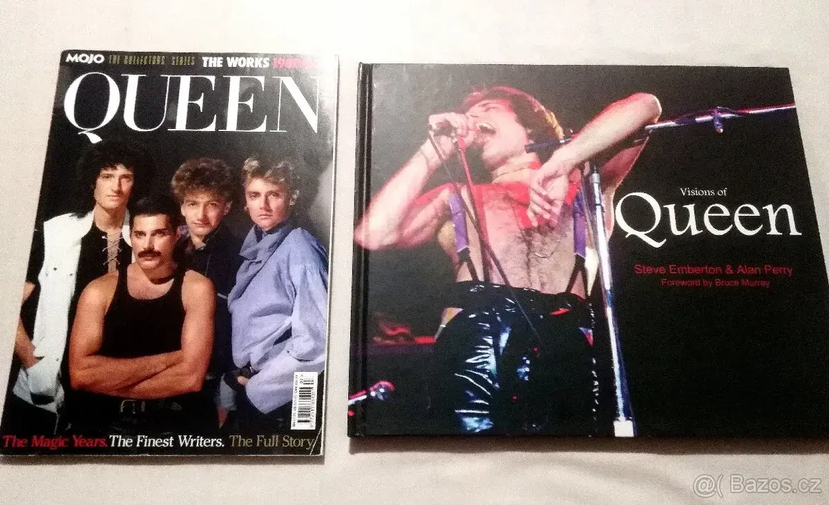 kniha Queen, časopis MOJO Queen, Freddie Mercury