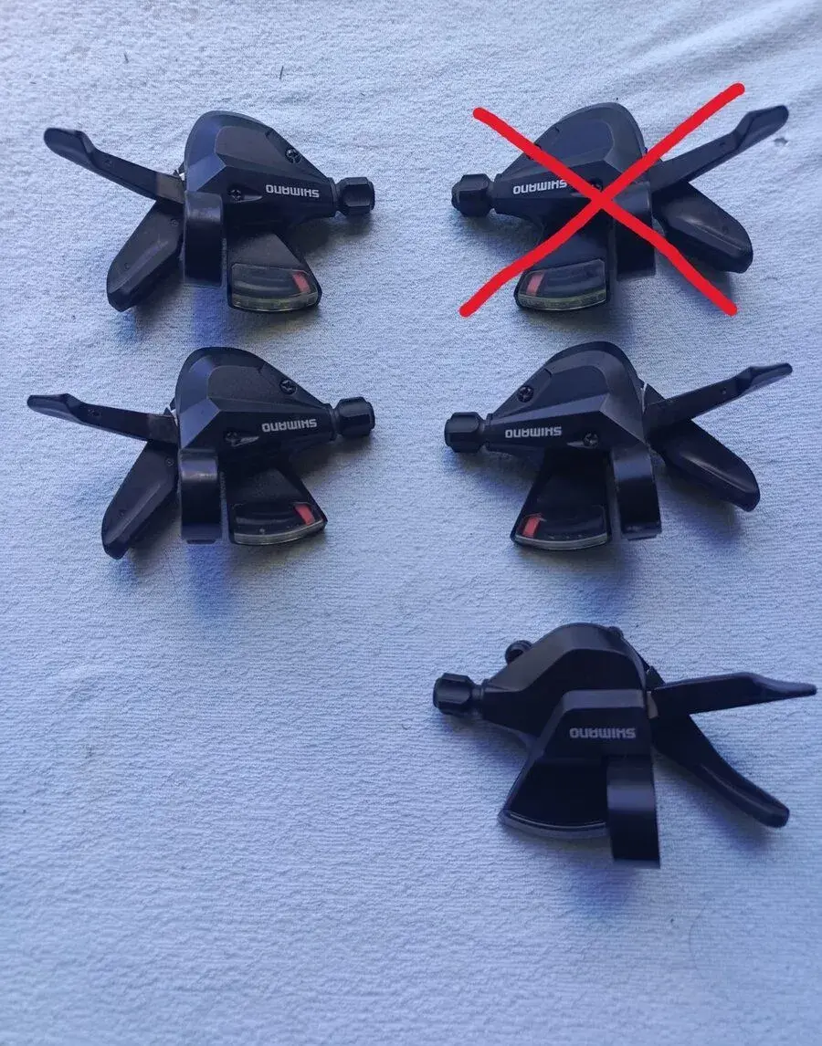 Shimano řadící páčky, přehazovačky, přesmykače