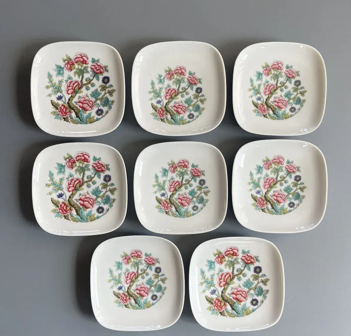 Rosenthal 8x porcelánový talířek, podtácek 11x11 cm