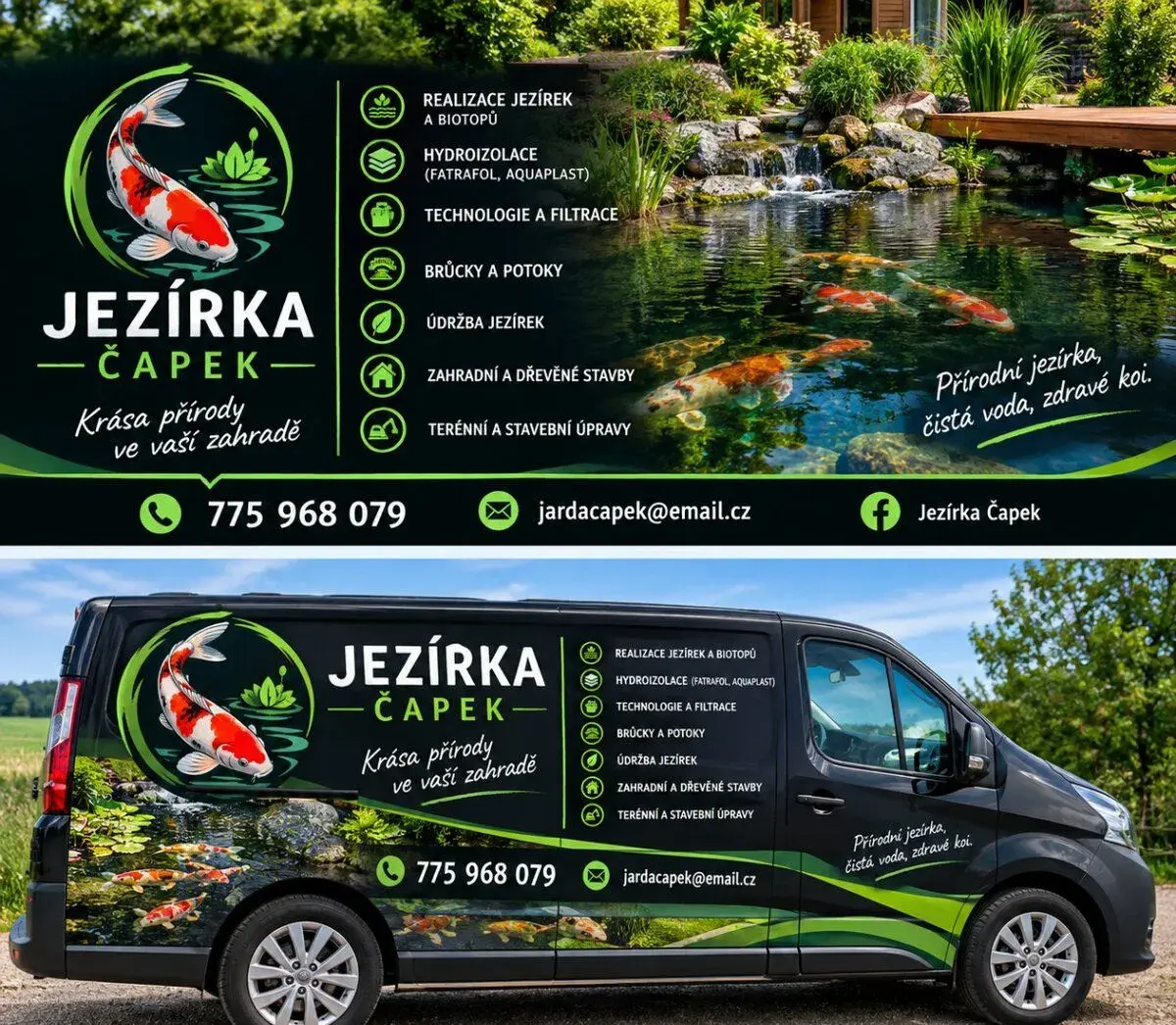 JEZÍRKA, UDRŽBY ZAHRAD, REALIZACE, HYDROIZOLACE