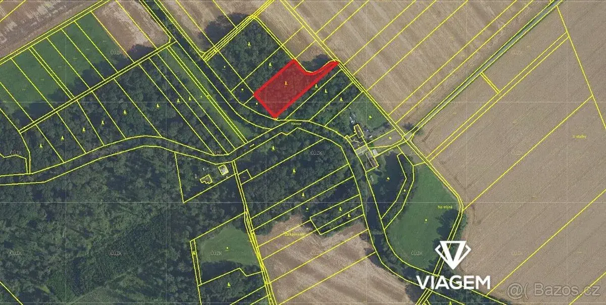 Zahrada 3 628 m², Podíl 50 % o výměře 1 814 m²