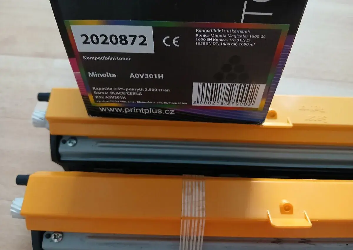 Černý a barevný toner Konica Minolta Magicolor 1600