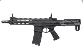 Airsoft G&G CM16 SRS M-LOK + kolimátor + 4 zásobníky