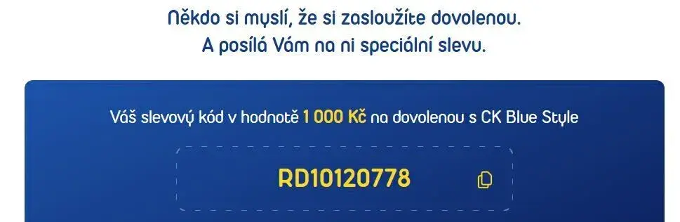 Voucher na slevu 1.000 Kč do CK Blue Style