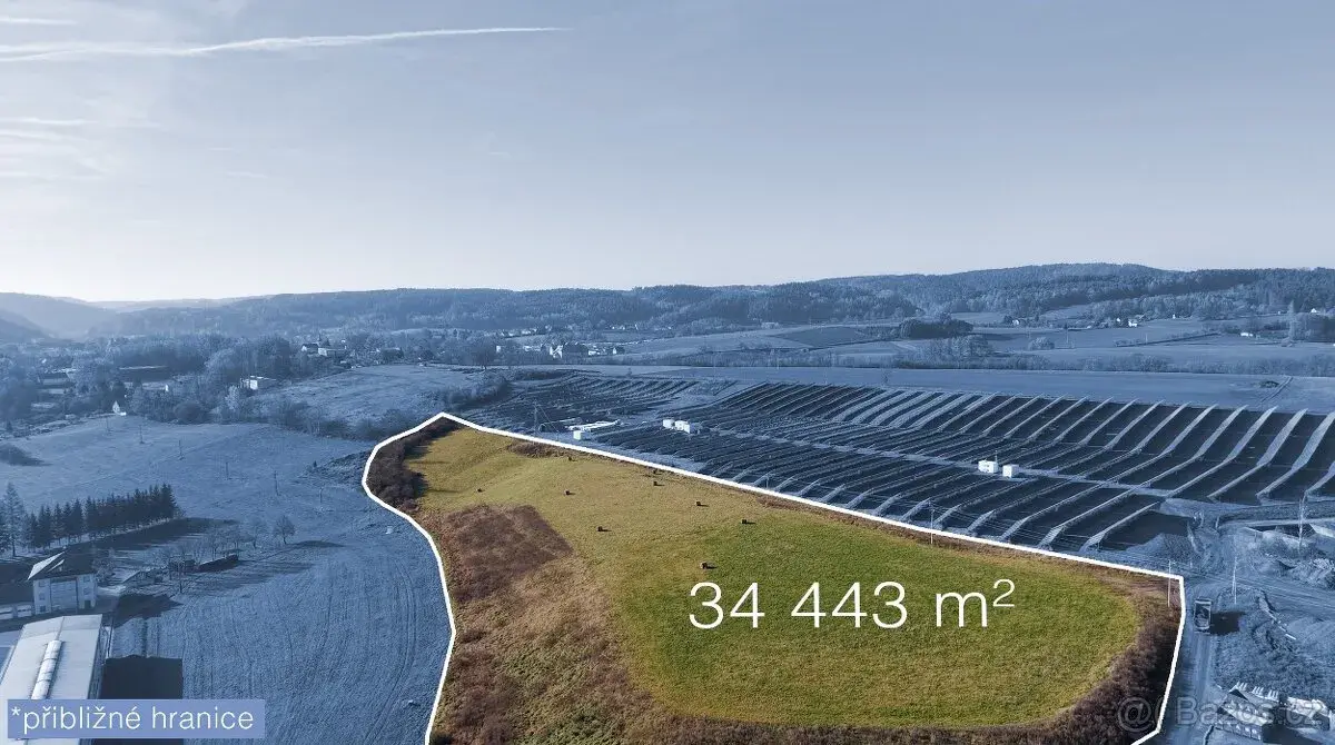 Prodej rozlehlých stavebních pozemků – 34 433 m²