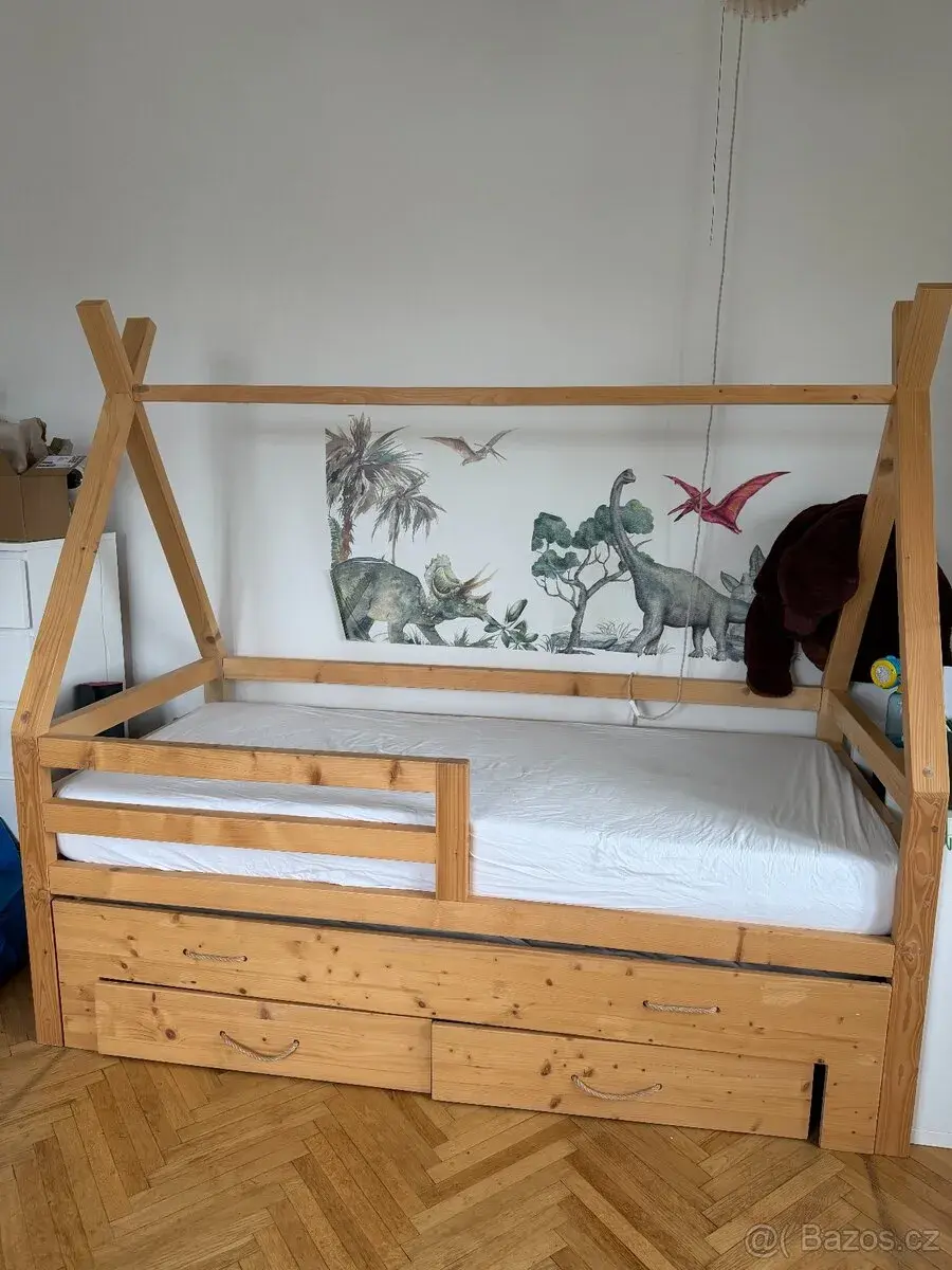 Dětská postel na míru - teepee