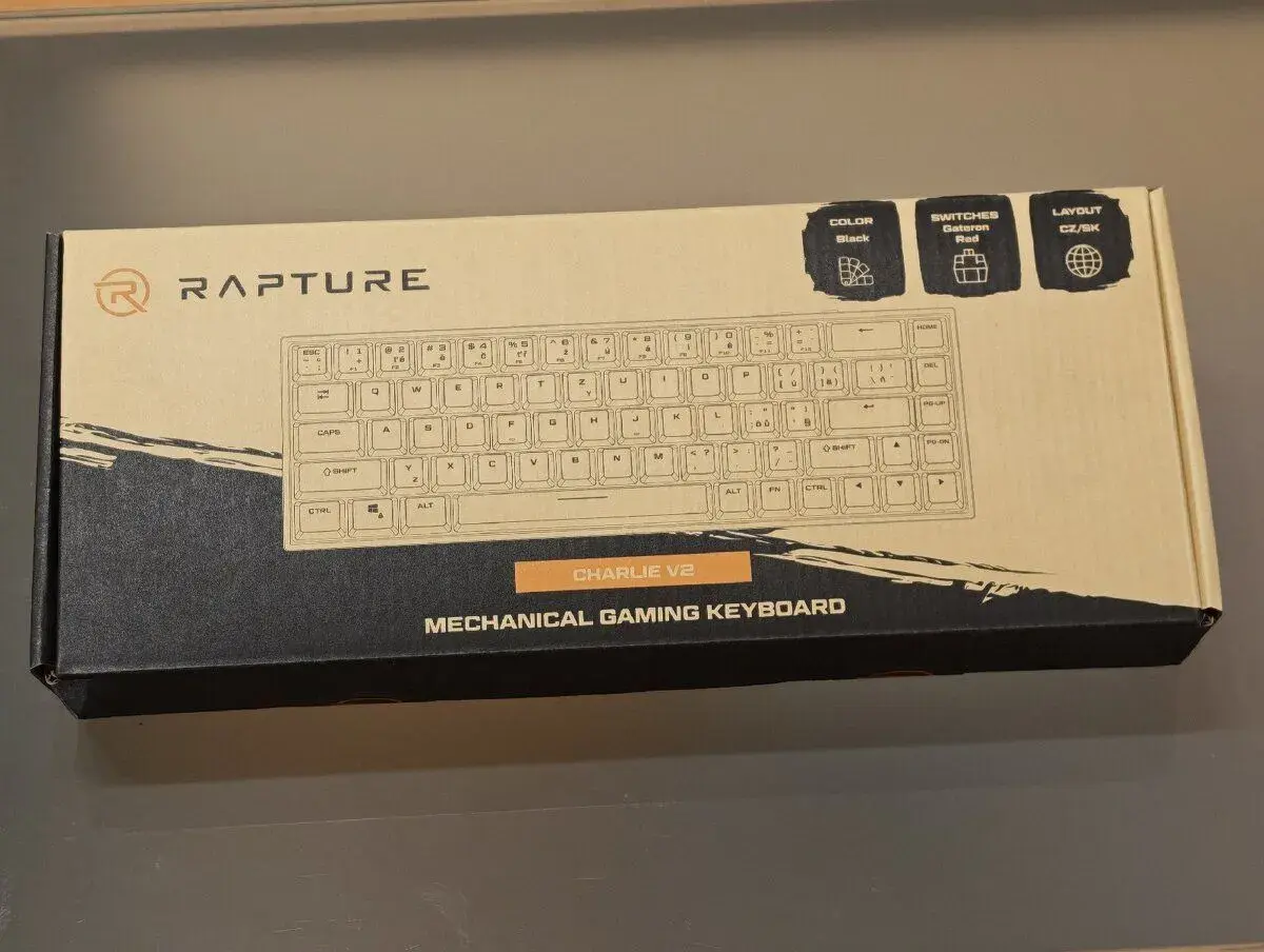 Herní klávesnice rapture černá