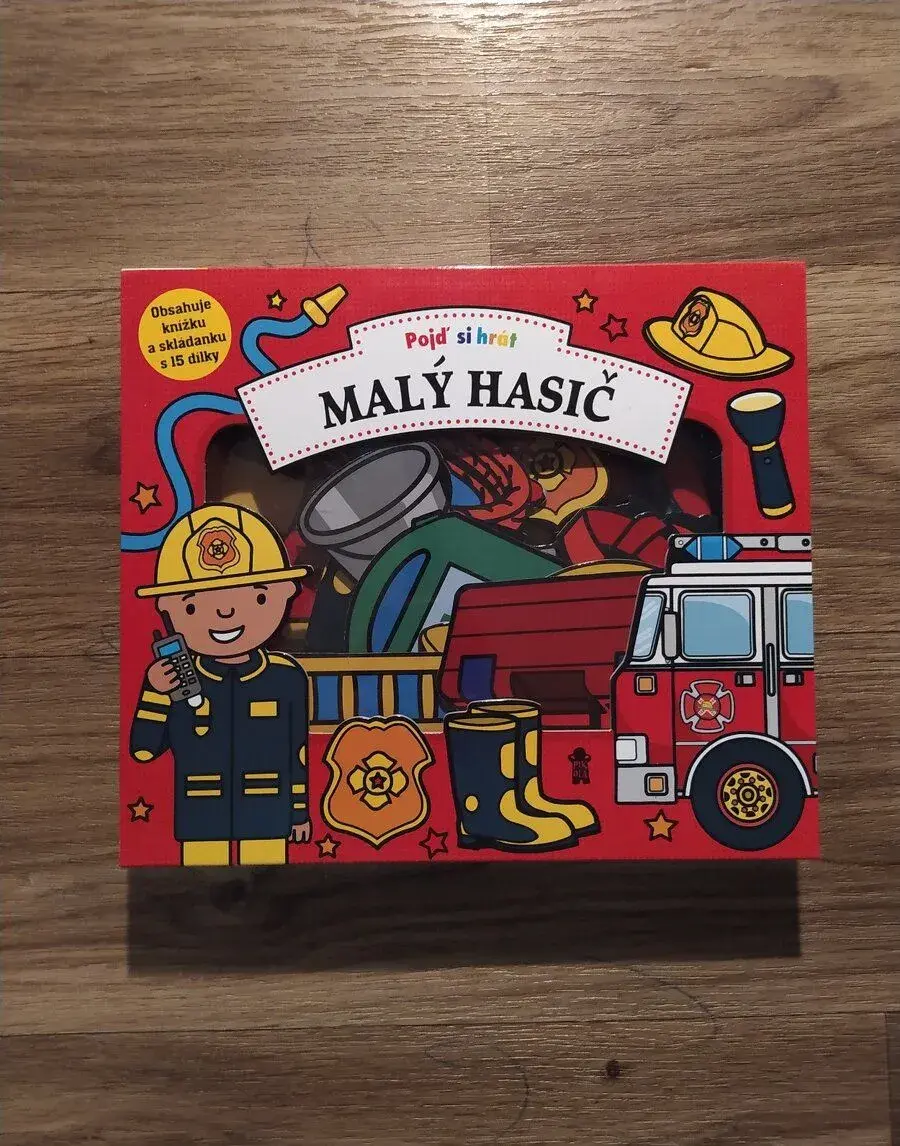 Malý hasič kniha vkládačka pro děti