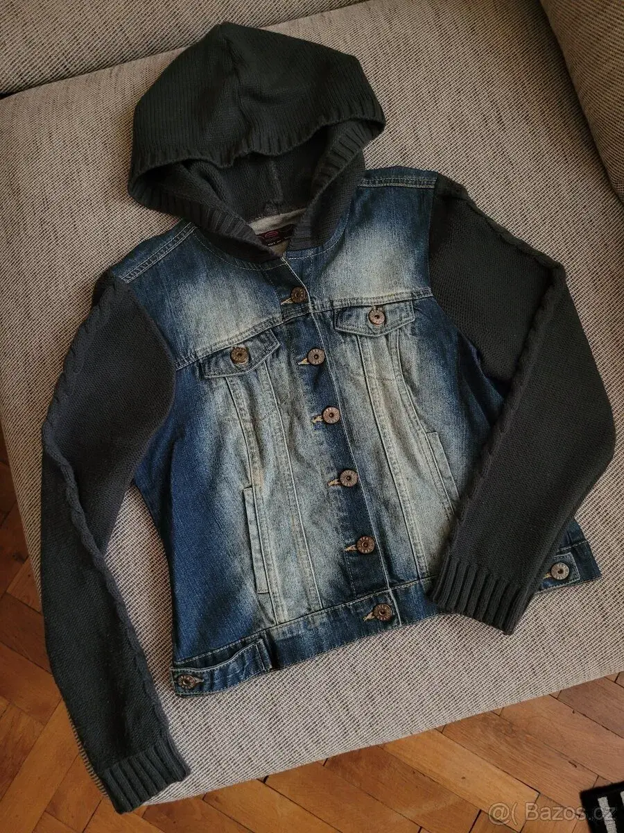 Dámská bunda s pletenými rukávy zn. New Look, vel. L