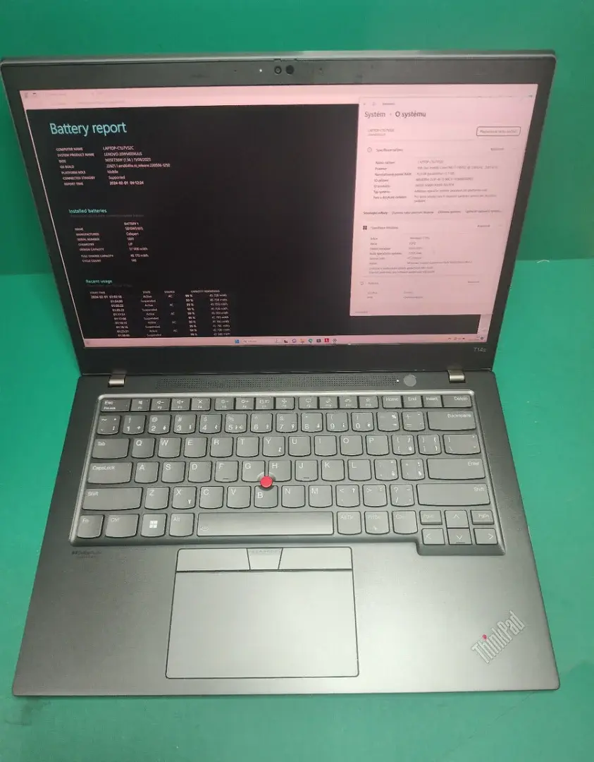 █ Lenovo Thinkpad T14S (R5, 16GB, LCD 400 NIT, záruka) █